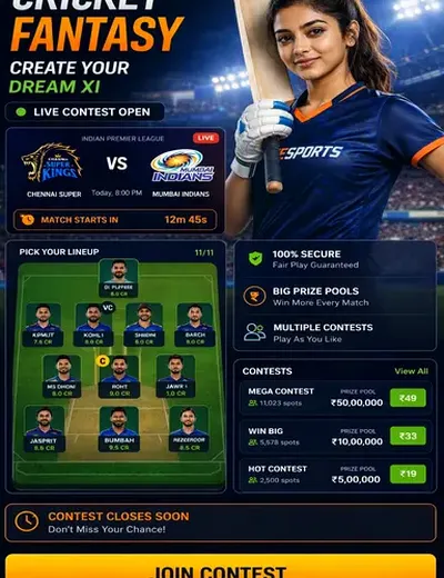 Wwwdjbetvip (djbet) fantasy cricket & matchday visual 3